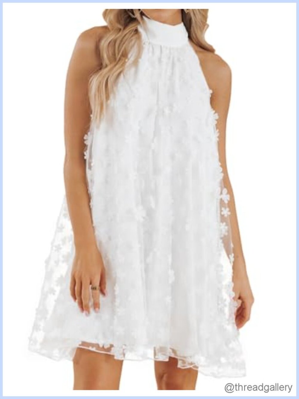 Womens Halter Mini A-Line Swing Dress Chiffon Cocktail Wedding Guest